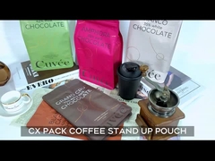 Box pouch Flat bottom Chocolate Coffee Packaging Bags Aluminiumfoil Flat bottom bags
