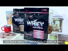 Gravure Printing Stand Up Barrier Pouches Laminated Zipper For Health Products