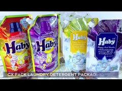 500ml 1l Washing Powder Packing Pouch Custom Printed With Spout