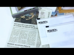 BOPP Resealable Clothing Zipper Zip Lock Bags Pouches With Logo For Apparel