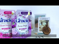 LDPE Doypack Laundry Detergent Stand Up Spout Pouch Fabric Softener Tanding Pouch With Spout