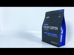 Customized Flat Bottom Bags Plastic Whey Protein Powder Health Food Packaging Bag With Zipper