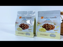 Customized Flat Bottom Cookie Packaging Pouch Stand Up Pouch Chocolate Chip Zipper Food Packaging Ba