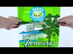 Custom Printed Plastic Packaging Bag 3 Side Seal Snack Food Packaging For Pita Pancake Taco