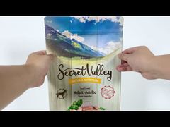 Customized 2KG Plastic Flat Bottom Bags Chicken Bags Meat Packaging Bag With Zipper