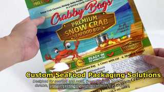Custom Frozen Food Packaging Bags for Seafood and Meat
