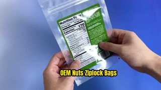 Custom Ziplock Bags for Nuts & Dry Fruits