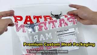 Custom Food Grade Vacuum Zipper Bags for Fresh Meat