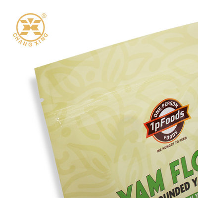 Yam Flour Powder Stand Up Pouch Bag Cassava Maizena Flour Pouches Doypack Bag With Zipper