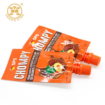 Honey Yogurt Jelly Chocolate Sauce Packaging Pouch with Spout