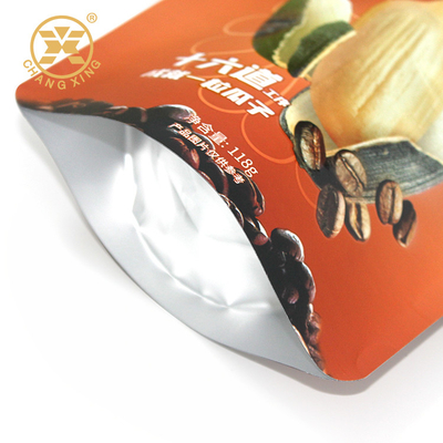 Food Grade Customize Stand Up Kraft Paper Zipper Packaging Bags for Dry Fruit Nuts