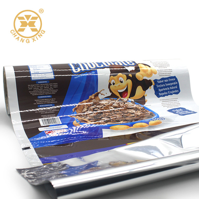 Laminated Heat Seal Aluminium Foil Pouches Custom Printed For Snack Chips