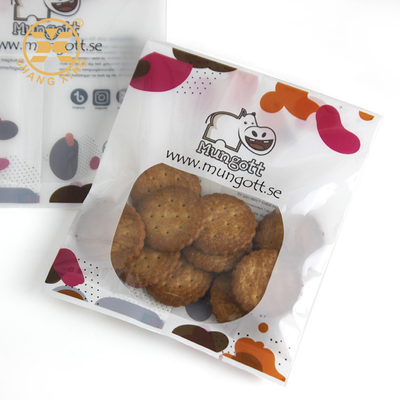 Food Grade Plastic Bread Cookies Zip Lock Packaging Bag With Logo