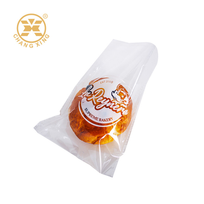 Custom Printed ROHS Bakery Bread Packaging Plastic Self Adhesive Opp Food Bags