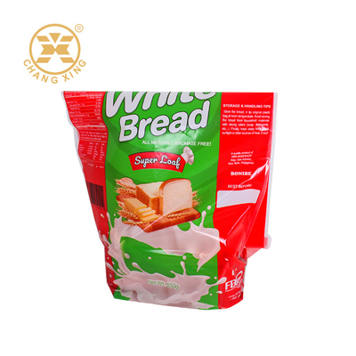 PET / PE Custom Printed Bakery Bread Packaging Greaseproof Plastic Bags With Logo