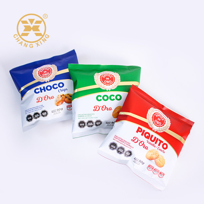 Custom Printed Snack Packaging Bags Moisture Proof For Chocolate Chips Cookie