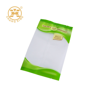 Three Side Sealed Plastic Food Packaging Bag Non Leakage Accept Custom