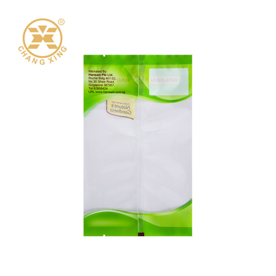 Three Side Sealed Plastic Food Packaging Bag Non Leakage Accept Custom