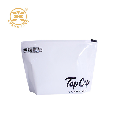 BOPP Resealable Clothing Zipper Zip Lock Bags Pouches With Logo For Apparel