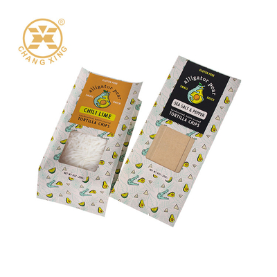 Stand Up Paper Packaging Bags With Window For Dried Food Nuts Moisture Proof