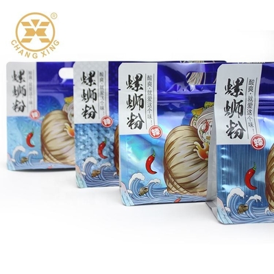 Custom Printed PET/AL/PE Noodles Roll Film Food Packaging Bag Noodles Packing Bag With Zipper