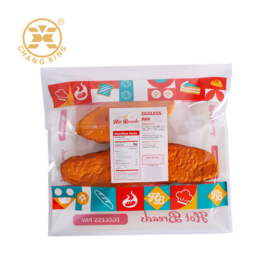 Custom Logo Printed PET PE Bakery Bread Packaging Bags Mini Cake Food Packaging Bag