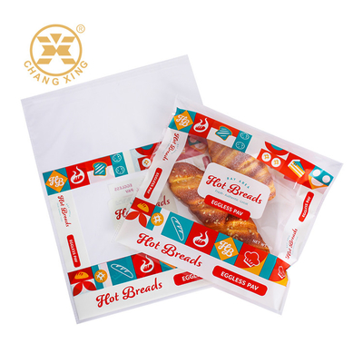 Custom Logo Printed PET PE Bakery Bread Packaging Bags Mini Cake Food Packaging Bag