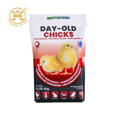 Customized 5kg 10kg 15kg Stand Up Pet Food Bag Plastic Livestock Feed Packaging With Zipper