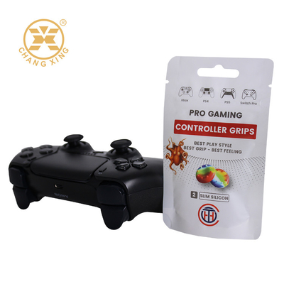 Custom Printed Logo Stand Up Zipper Pouch Game Handle Retail Packaging Bags Waterproof Electronic Accessories
