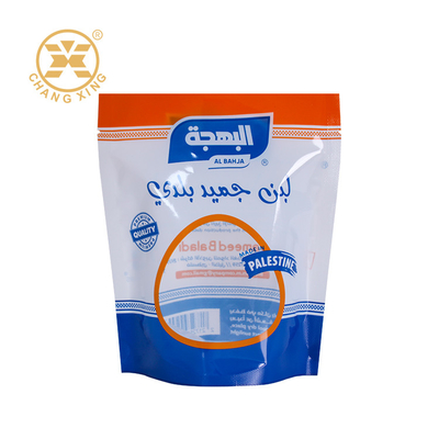 Moisture Proof Stand Up Plastic Packaging Bags With Window For Snack Dried Food Nuts Custom Logo