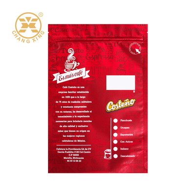 Aluminum Foil Stand Up Pouch Coffee Bean Tea Bag Food Packaging Bag Self-Standing Packing Bag