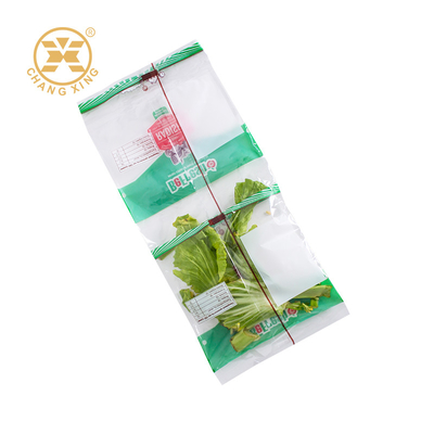 PET/CPP Composite Fresh Vegetable Packaging Bags Bopp Fruit Plastic Bags with Custom Logo
