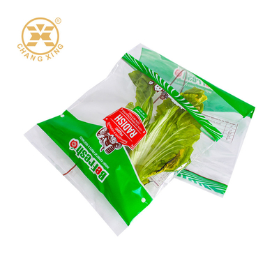 PET/CPP Composite Fresh Vegetable Packaging Bags Bopp Fruit Plastic Bags with Custom Logo
