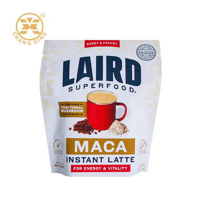 Custom Printing Protein Milk Powder Coffee Bean Plastic Packaging Bag Zipper Packaging Pouch
