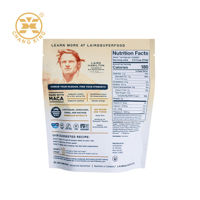 Custom Printing Protein Milk Powder Coffee Bean Plastic Packaging Bag Zipper Packaging Pouch
