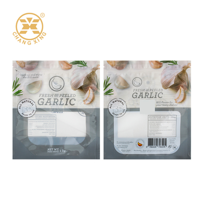 Custom PET/CPP Vegetable Packaging Bags with Zipper Top