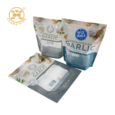 Custom PET/CPP Vegetable Packaging Bags with Zipper Top