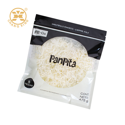 Custom Printed Tortillas Packaging Bags with Zipper Top