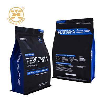 5kg Protein Powder Flat Bottom Pouch with Zipper Top Seal