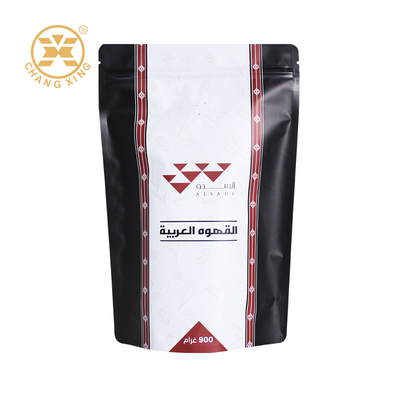 Custom Printed Stand Up Coffee Bag with Zipper Top Moisture Proof