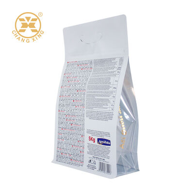 Customer Design Plastic Rice Packaging Bag Flat Bottom Pouch Zipper Packaging 5kg Basmati Rice Bag