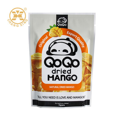 Custom Print Resealable Zipper Plastic Nuts Dry Fruit Dried Mango Packaging Bags Stand Up Pouch Bags