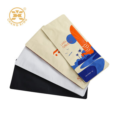 250g 500g Custom Coffee Flat Bottom Pouch Stand Up Coffee Beans Packaging Bags Moisture Proof Zipper Bags