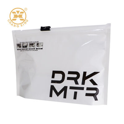 Custom BOPP Resealable Clothing Zipper Packaging Bag Zip Lock Bags Pouches With Logo For Apparel