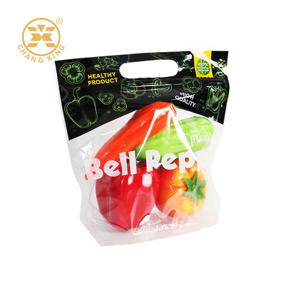 Custom Logo Anti-Fog Fresh Produce Packaging Vacuum Packaging Bag with Breathable Air Holes