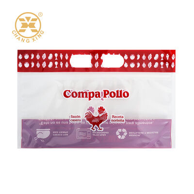 Custom Printed Anti-Fog Roast Chicken Packaging Bags with Zipper and Customizable Micro Vent Holes Heat Resistant Up to 120°C