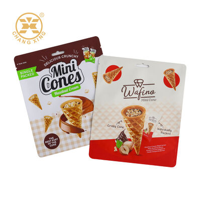 Custom Printed Food Grade Zipper Sealed Stand Up Vacuum Packaging Bag