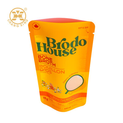 Custom Printed Food Grade Heat Sealed Stand Up Vacuum Packaging Bag for Meat Fish Rice Soup