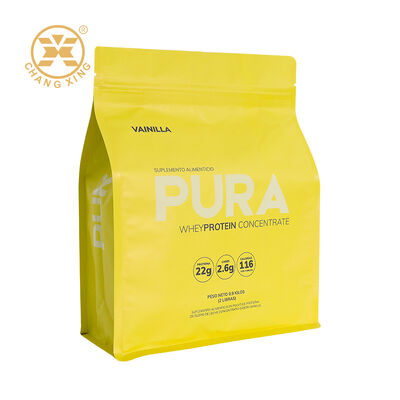 Custom Logo Printed Stand Up Pouch with Zipper Top and Gravure Printing for Food Packaging