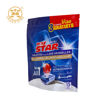 Custom Printed Moisture Proof Detergent Packaging Pouch with Gravure Printing Stand Up Pouch